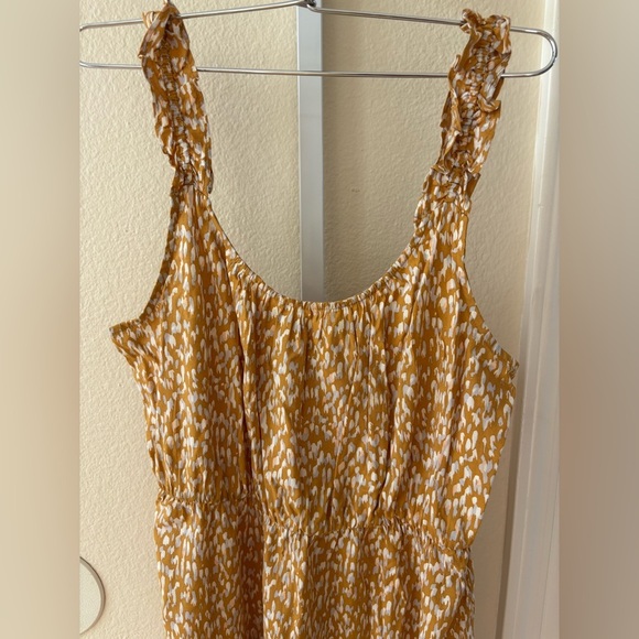 Banana Republic Yellow Patterned Sleeveless Summer Dress - Size XS - Picture 7 of 8